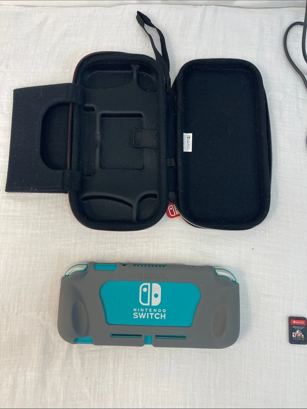 Nintendo Switch Lite Handheld Console w/ Subnautica, Case & Charger Bundle - Picture 10 of 16